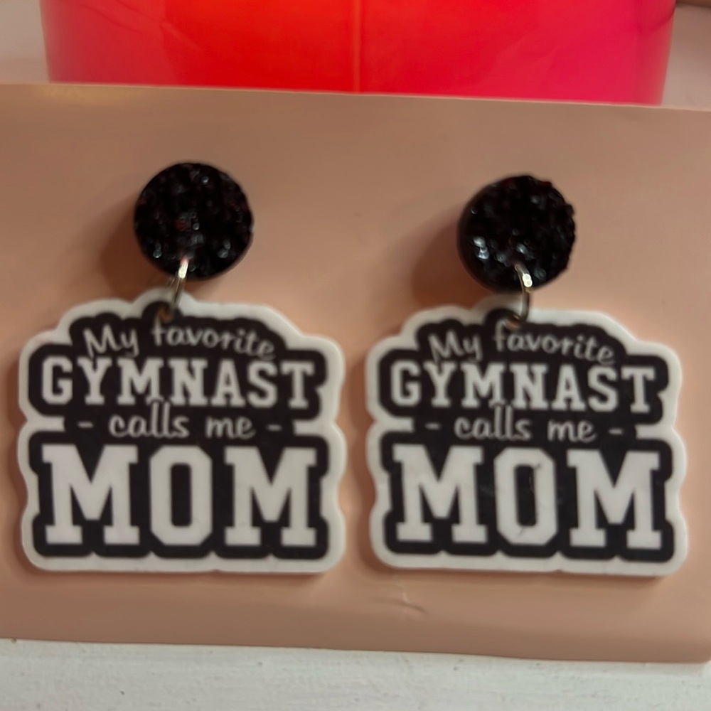 Gymnastics 🤸‍♀️ mom earrings
